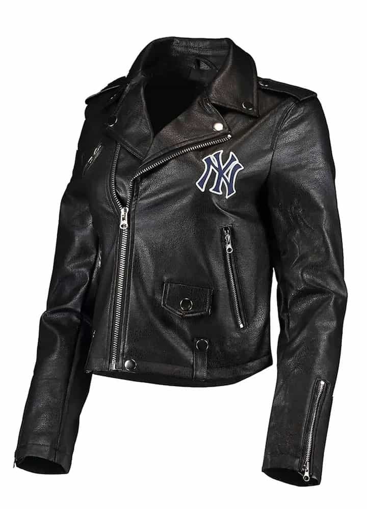 Newyork Yankees Biker Leather Jacket